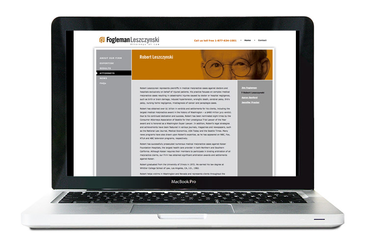 attorney website design