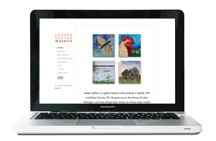 artist website design