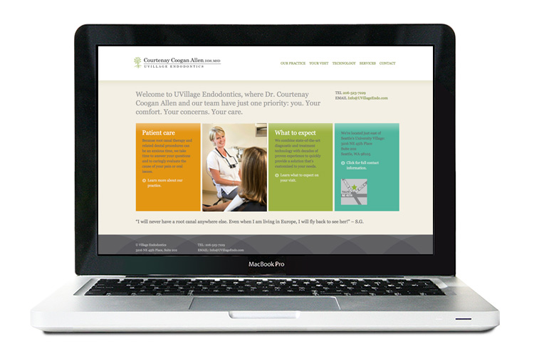 dentist website design